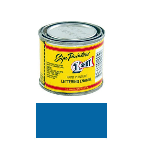 Light Blue Pinstriping Lettering Enamel Paint, 1/4 Pint