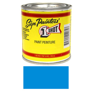 Process Blue Pinstriping Lettering Enamel Paint, 1/2 Pint