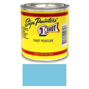 Peacock Blue Pinstriping Lettering Enamel Paint, 1/2 Pint