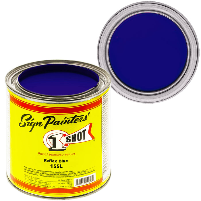 Reflex Blue Pinstriping Lettering Enamel Paint, 1 Quart