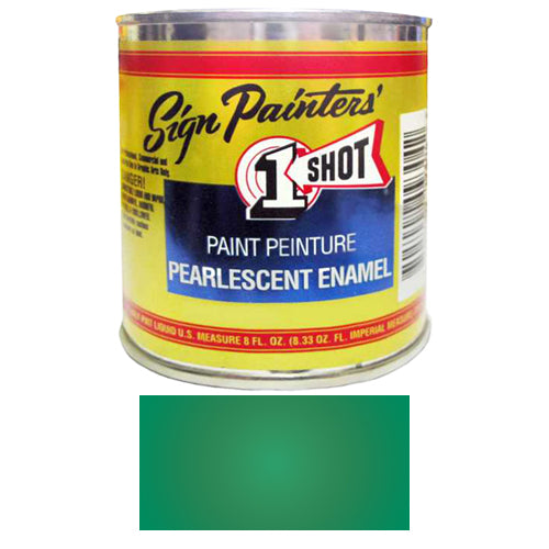 Pearlescent Process Green Pinstriping Lettering Enamel Paint, 1/2 Pint