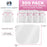 Face Shields with Pink Glasses Frames (20 Packs of 25) - Ultra Clear Protective Full Face Shields to Protect Eyes, Nose, Mouth - Anti-Fog PET Plastic