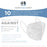 White KN95 Protective Masks, Pack of 10 - Filter Efficiency ?95%, 5-Layers, Protection Against PM2.5 Dust, Pollen, Haze-Proof - Sanitary 5-Ply