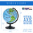 TCP Global 6" World Globe with Wildlife Animals of the World - Zoo, Blue Oceans, Axis Rotation - Kids Learn Earth's Geography - School, Office Desktop