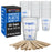 10 oz. (300ml) Graduated Plastic Mixing Cups - Box of 50 with 50 Mixing Sticks - Disposable Plastic Measuring Cups for Liquids, Paints, Resin, Epoxy