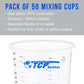 32 oz. (1000ml) Graduated Plastic Mixing Cups (Box of 50) - Disposable Plastic Measuring Cups for Liquids, Paints, Resin, Epoxy, Art, Kitchen