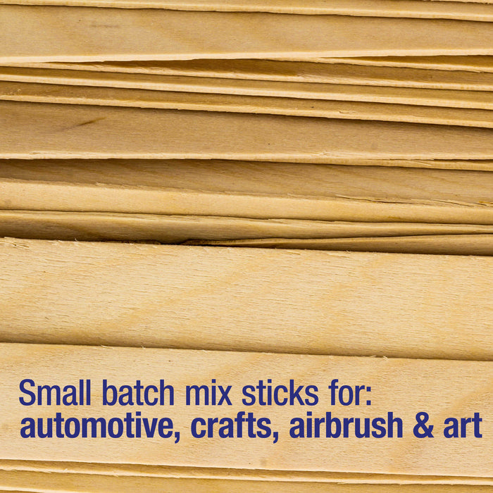 TCP Global Wood Paint Mixing Sticks - 100 Pack - Automotive, Crafts, Airbrush, Art