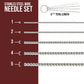 12 Piece Airbrush Cleaning Kit - 5 pc Cleaning Needles, 5pc Cleaning Brushes, 1 Wash Needle, How to Book