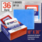 Pure Blue Superior Tack Cloths - Tack Rags (Box of 36) - Automotive Car Painters Professional Grade - Removes Dust, Sanding Particles, Cleans Surfaces - Wax and Silicone Free, Anti-Static