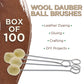 - Wool Daubers Ball Brush (Pack of 100) - Applicator Tool for Leather Dye, Dying, Staining, Crafting, DIY Crafts Projects, Gluing
