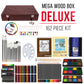 162-Piece Mega Wood Box Artist Kit with Painting, Drawing & Art Supplies for Adults - 24 Each (Watercolors, Oil Pastels, Pencils), 60 Crayons & 2 Brushes - Art Kit for Adults, Gift Set