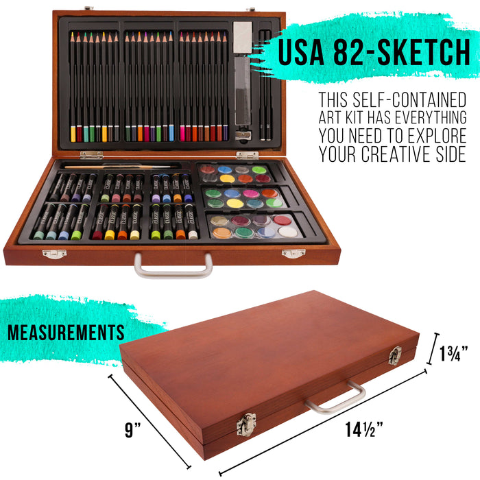 U.S. Art Supply 50 Piece Artist Colored Pencil Set with 2 Sketch Pads — TCP  Global
