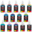 12 Color Secondary Opaque Colors Acrylic Airbrush Paint Set with Reducer & Cleaner, 1 oz. Bottles