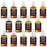 12 Color Acrylic Transparent Colors Airbrush Paint Set with Reducer & Cleaner, Ready to Spray, 1 oz. Bottles