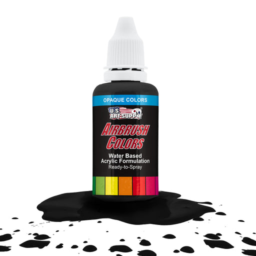 Deep Black, Opaque Acrylic Airbrush Paint, 1 oz.