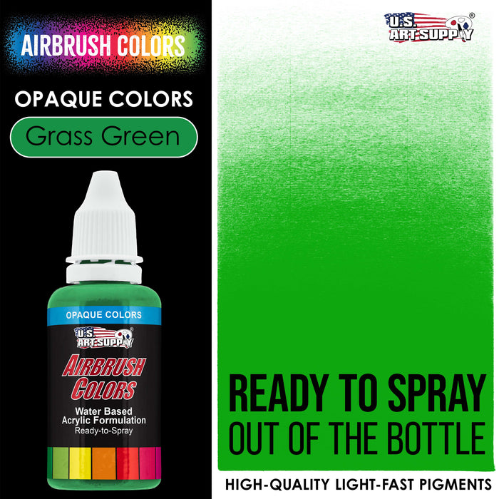 Grass Green, Opaque Acrylic Airbrush Paint, 1 oz.