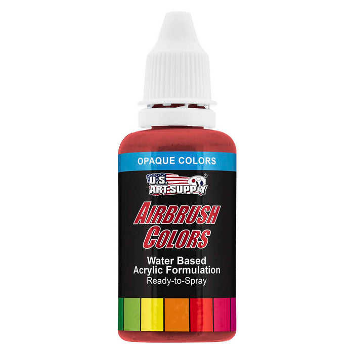 Bright Red, Opaque Acrylic Airbrush Paint, 1 oz.
