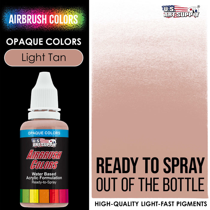 Light Tan, Opaque Acrylic Airbrush Paint, 1 oz.