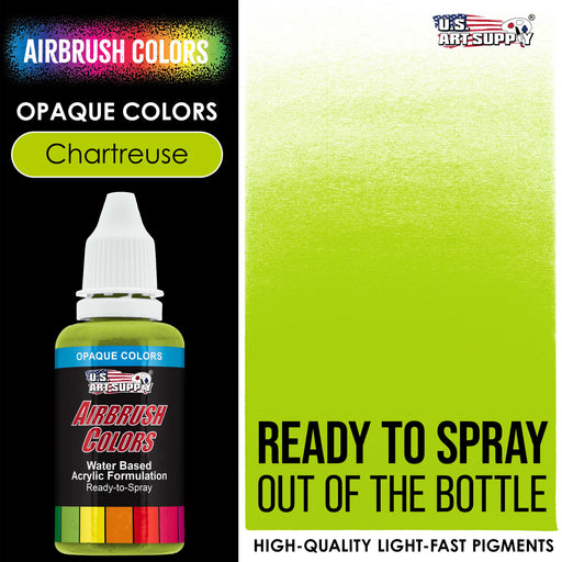 Chartruese, Opaque Acrylic Airbrush Paint, 1 oz.