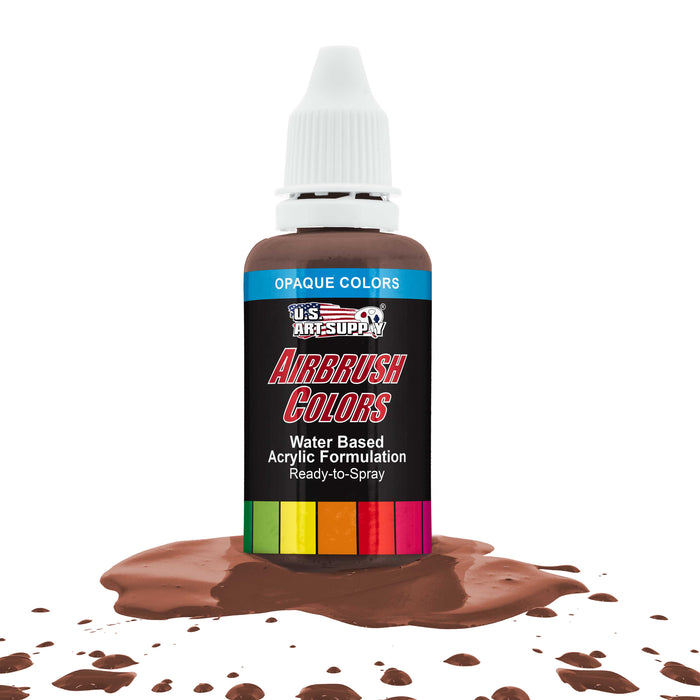 Dark Brown, Opaque Acrylic Airbrush Paint, 1 oz. Ready to Spray