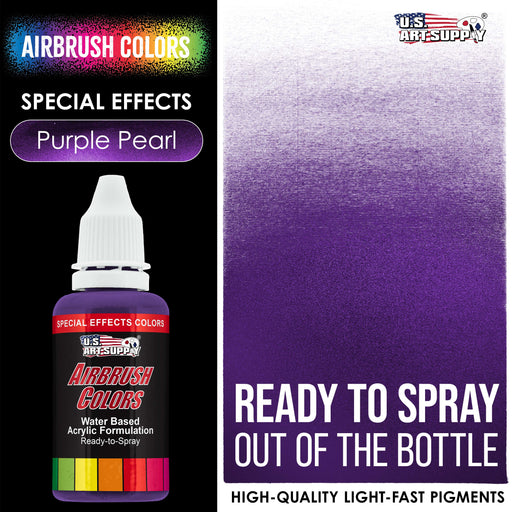 Purple Pearl, Pearlized Special Effects Acrylic Airbrush Paint, 1 oz.