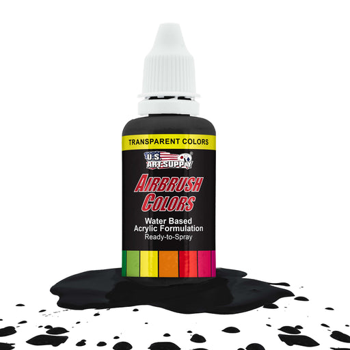 Deep Black, Transparent Acrylic Airbrush Paint, 1 oz.