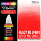 Bright Red, Transparent Acrylic Airbrush Paint, 1 oz. Ready to Spray