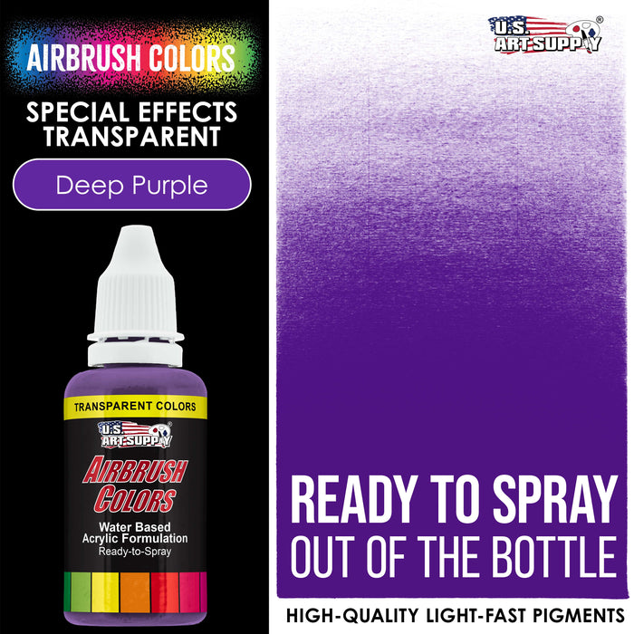 Deep Purple, Transparent Acrylic Airbrush Paint, 1 oz.