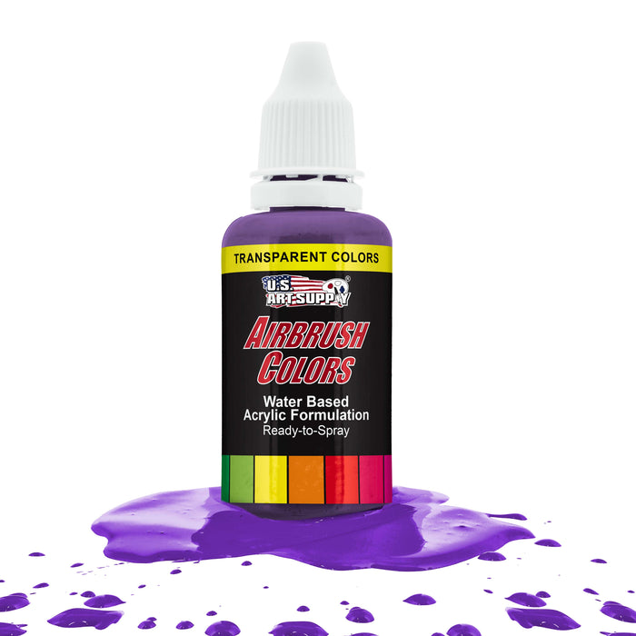 Deep Purple, Transparent Acrylic Airbrush Paint, 1 oz.