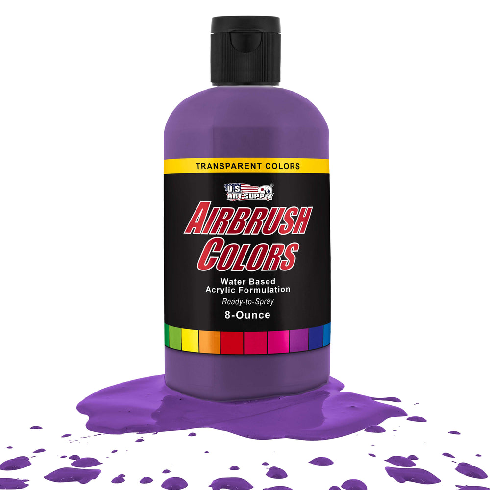 Deep Purple, Transparent Acrylic Airbrush Paint, 8 oz.