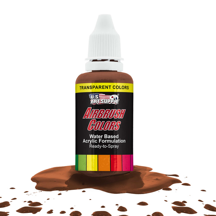 Coffee Brown, Transparent Acrylic Airbrush Paint, 1 oz.