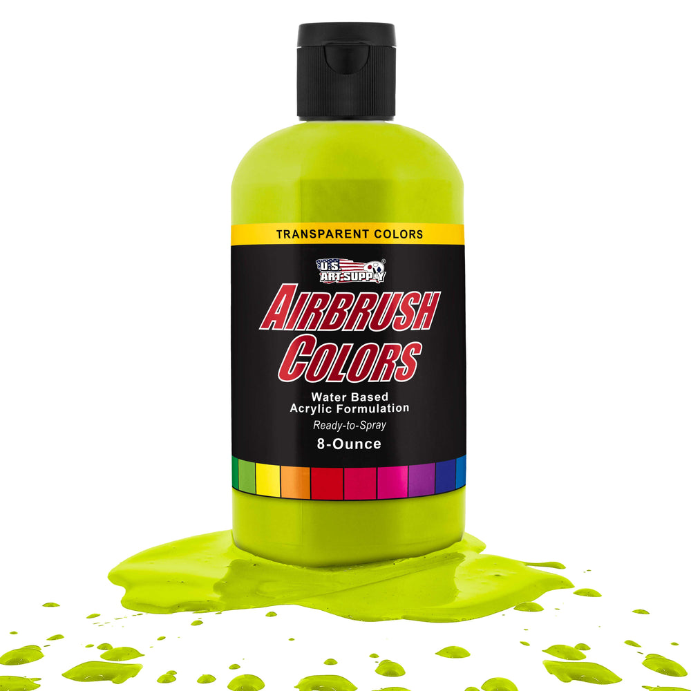 Chartruese, Transparent Acrylic Airbrush Paint, 8 oz. Ready to Spray