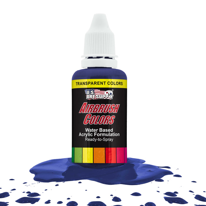 Phthalo Blue, Transparent Acrylic Airbrush Paint, 1 oz.