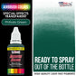 Phthalo Green, Transparent Acrylic Airbrush Paint, 1 oz. Ready to Spray
