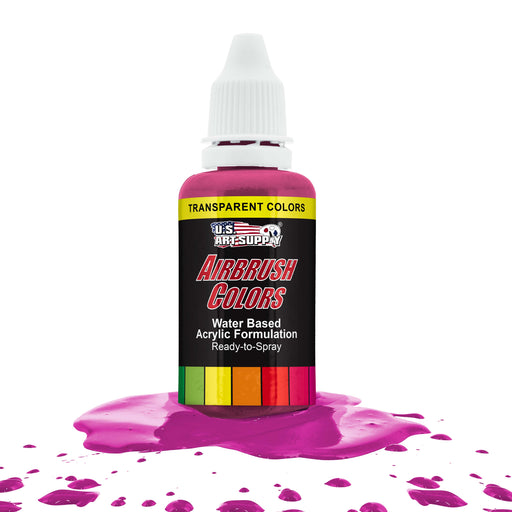 Magenta, Transparent Acrylic Airbrush Paint, 1 oz.