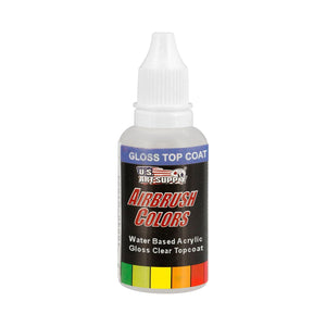 Clear Gloss Acrylic Airbrush Paint Top Coat, 1 oz.