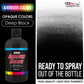 Deep Black, Opaque Acrylic Airbrush Paint, 8 oz. Ready to Spray