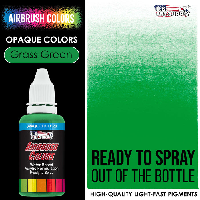 Grass Green, Opaque Acrylic Airbrush Paint, 8 oz.