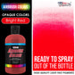 Bright Red, Opaque Acrylic Airbrush Paint, 8 oz. Ready to Spray