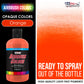 Orange, Opaque Acrylic Airbrush Paint, 8 oz. Ready to Spray  Air