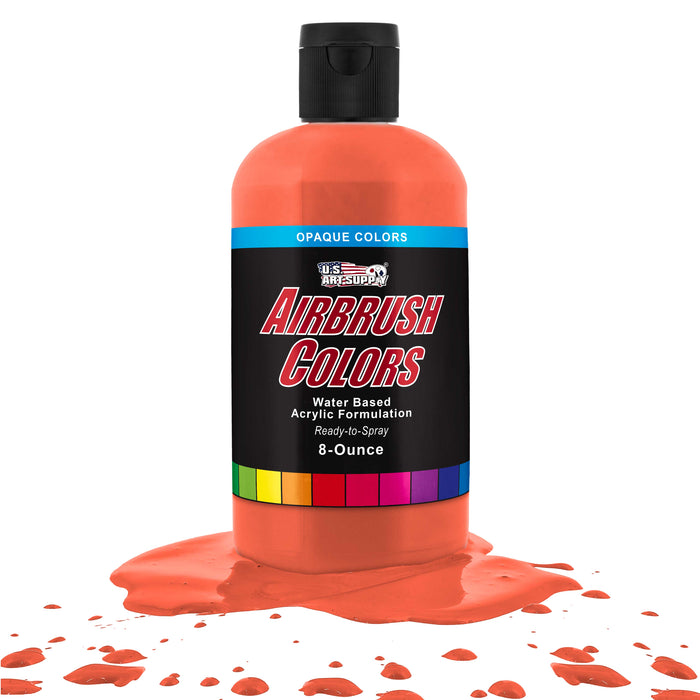 Orange, Opaque Acrylic Airbrush Paint, 8 oz.