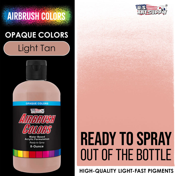 Light Tan, Opaque Acrylic Airbrush Paint, 8 oz.