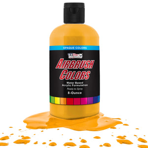 Canary Yellow, Opaque Acrylic Airbrush Paint, 8 oz. Ready to Spray