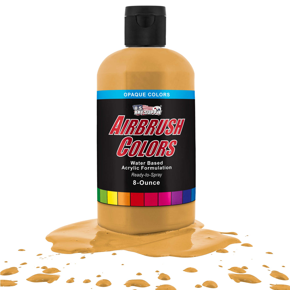 Ochre, Opaque Acrylic Airbrush Paint, 8 oz.