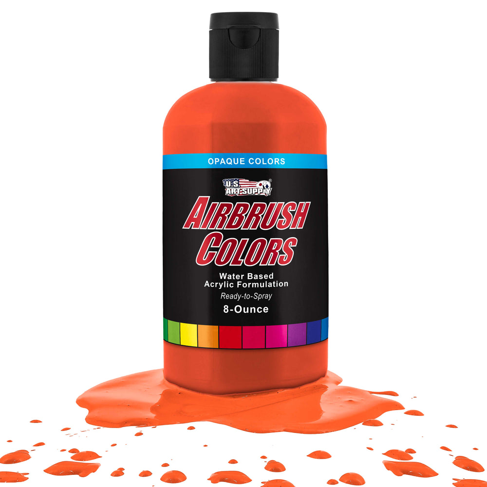 Vermillion Red, Opaque Acrylic Airbrush Paint, 8 oz.