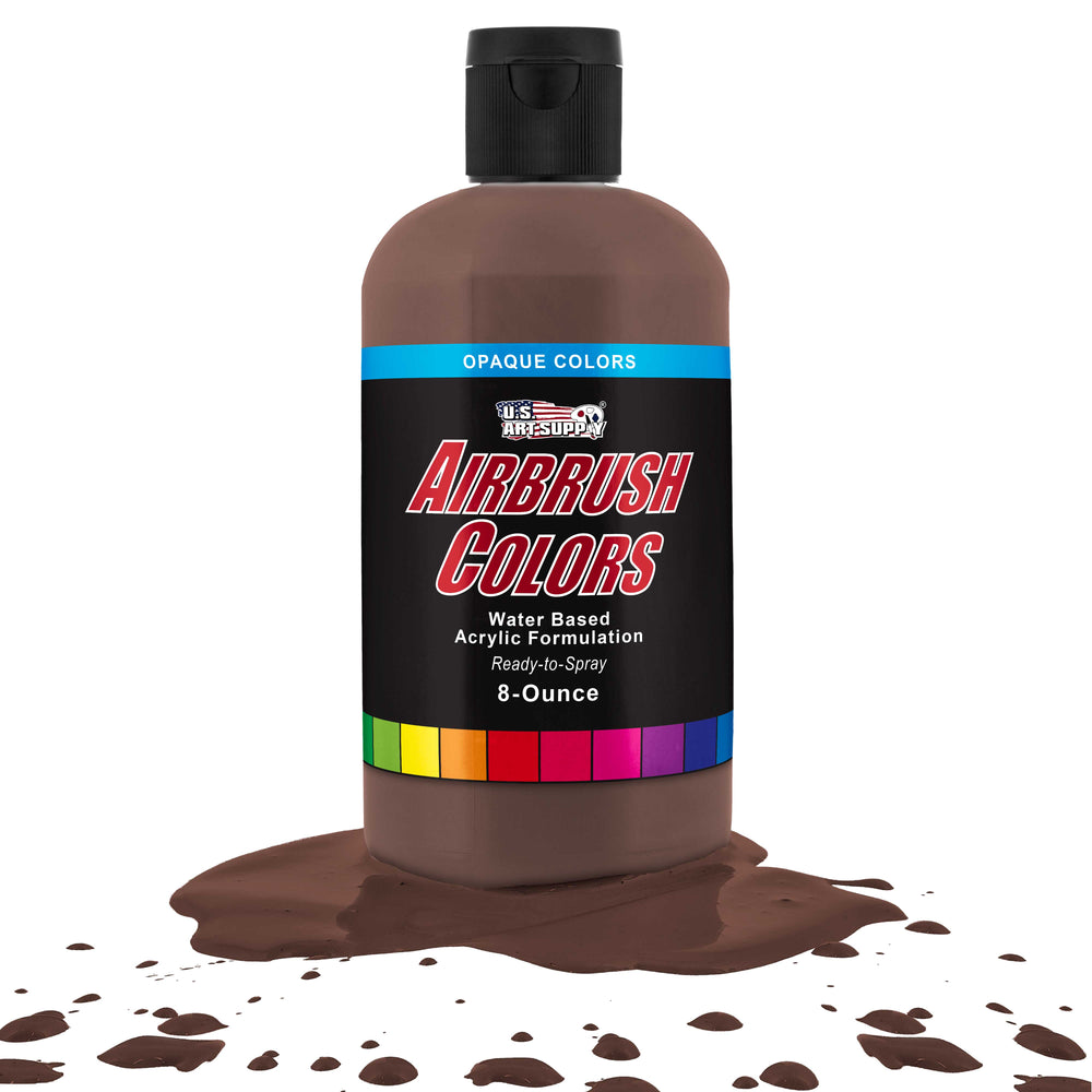 Dark Brown, Opaque Acrylic Airbrush Paint, 8 oz.