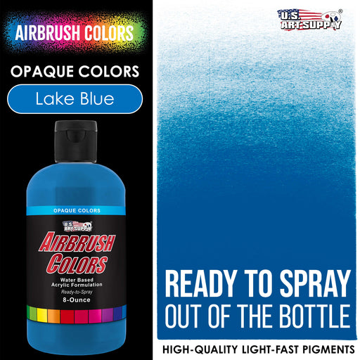 Lake Blue, Opaque Acrylic Airbrush Paint, 8 oz.