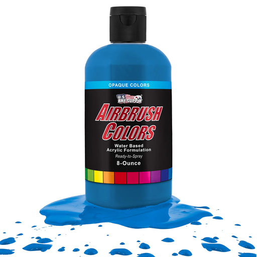 Lake Blue, Opaque Acrylic Airbrush Paint, 8 oz.