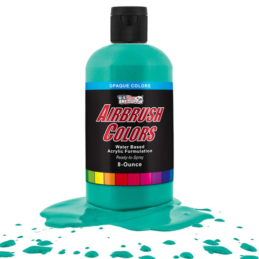 Aqua Blue, Opaque Acrylic Airbrush Paint, 8 oz.