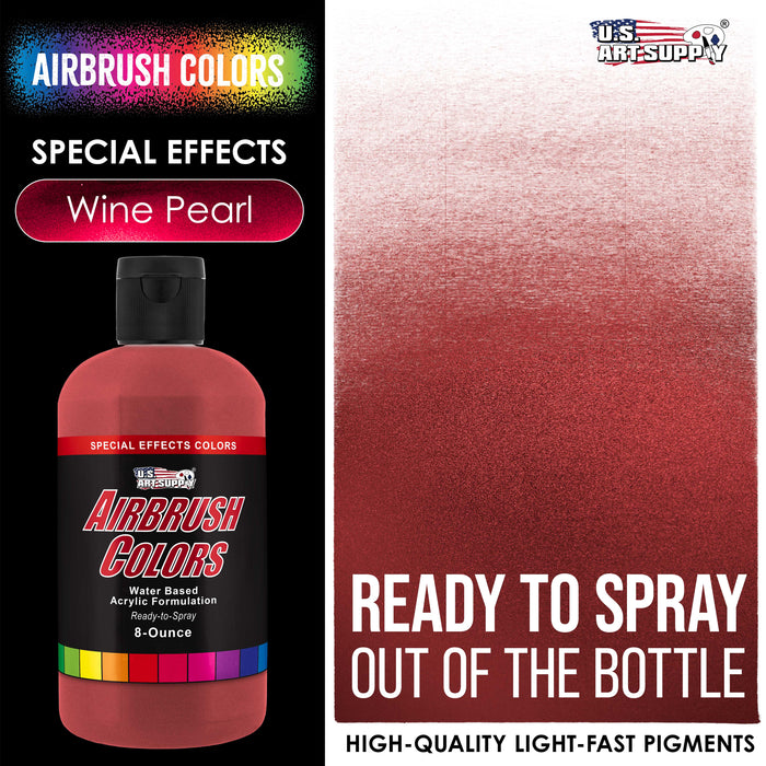 Wine Pearl, Pearlized Special Effects Acrylic Airbrush Paint, 8 oz.